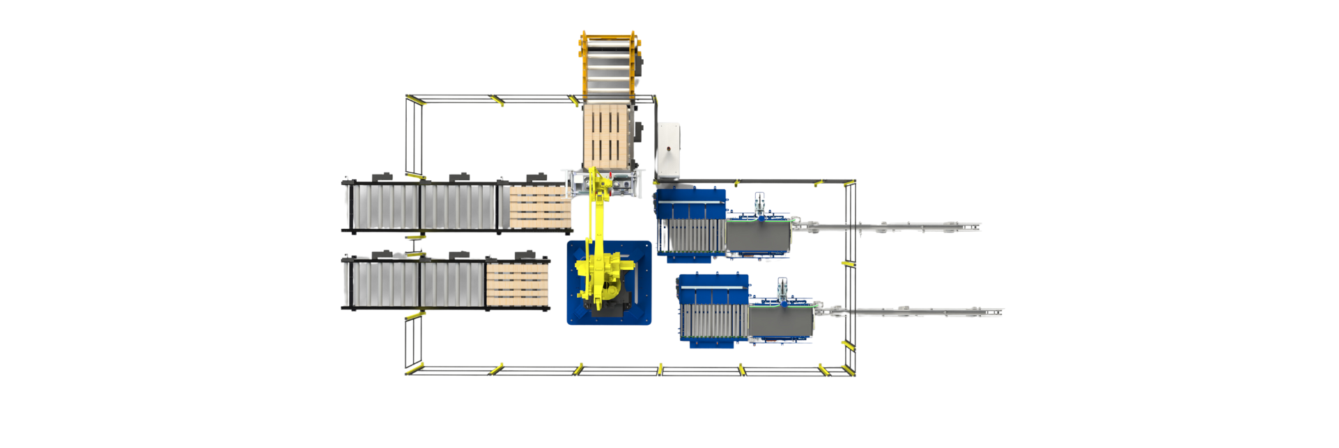 palettiseur automatique multiligne